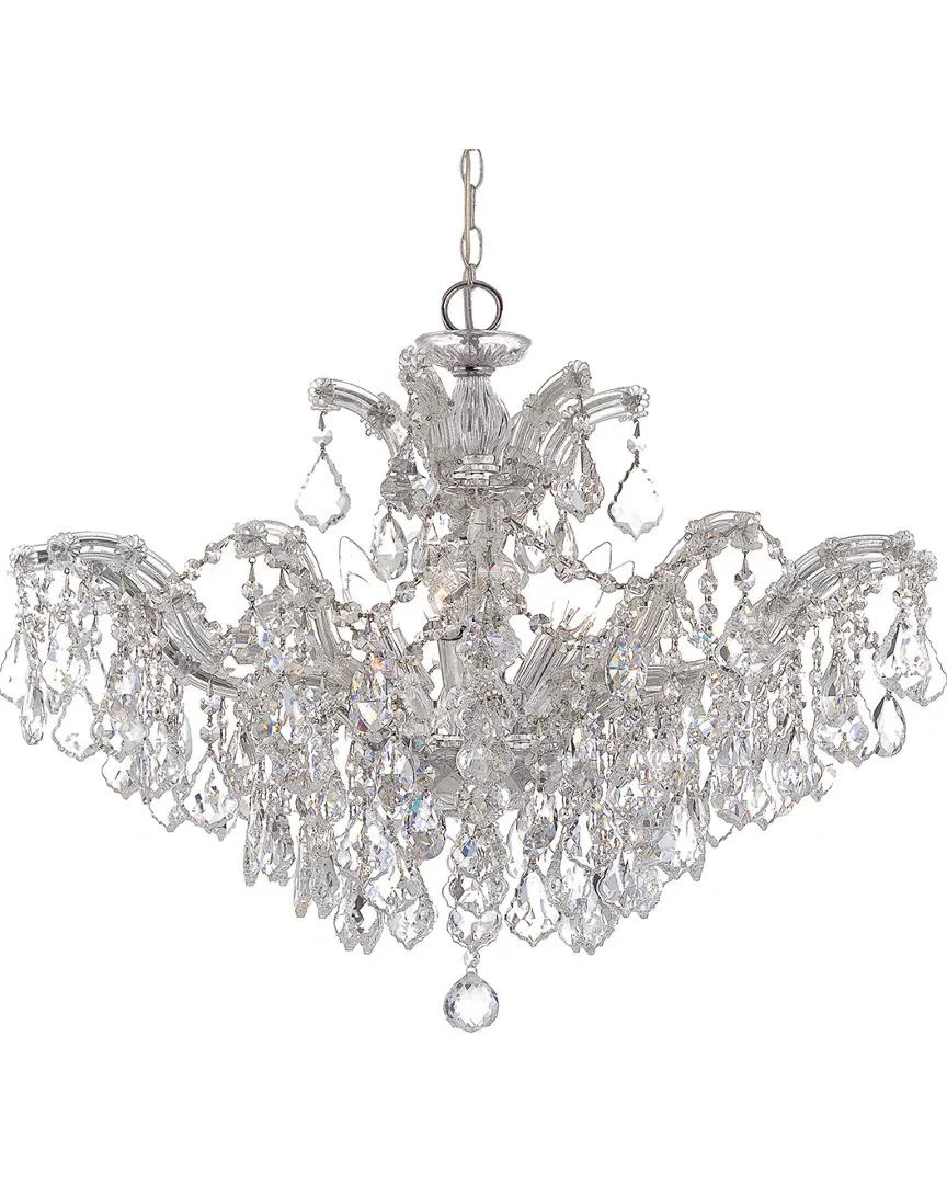 Maria Theresa 6-Light Chandelier - Chrome, Glass