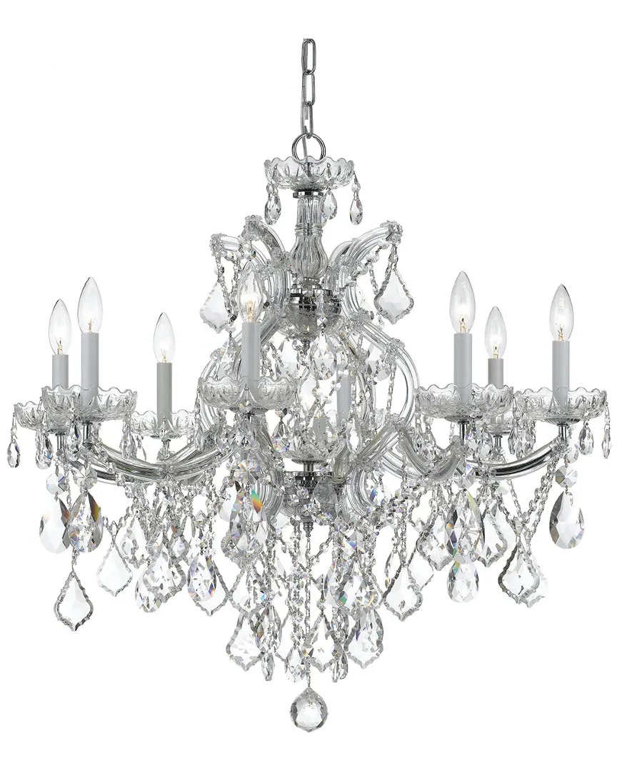 Maria Theresa 9-Light Chandelier - Polished Chrome, Glass