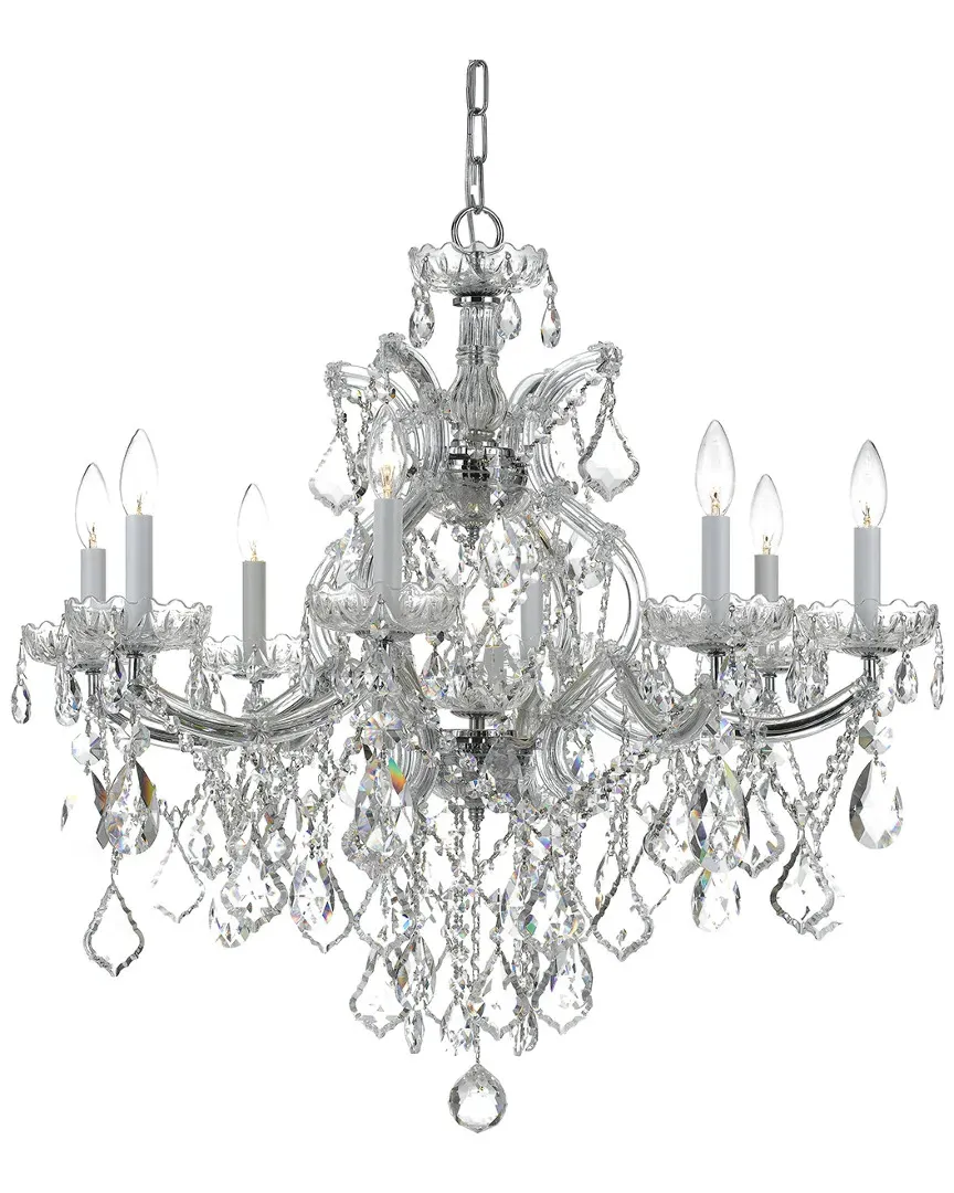 Maria Theresa 9-Light Chandelier - Polished Chrome, Glass