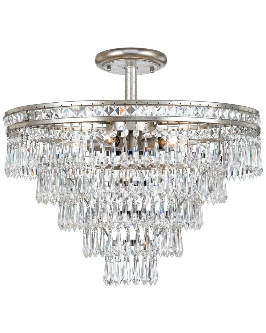 Mercer 6-Light Ceiling Lamp - Olde Silver, Steel image