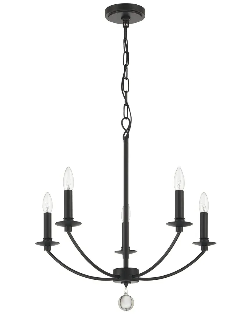 Mila 5-Light Chandelier - Black image