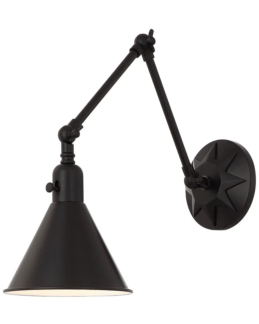 Morgan 1-Light Wall Sconce - Matte Black, Steel