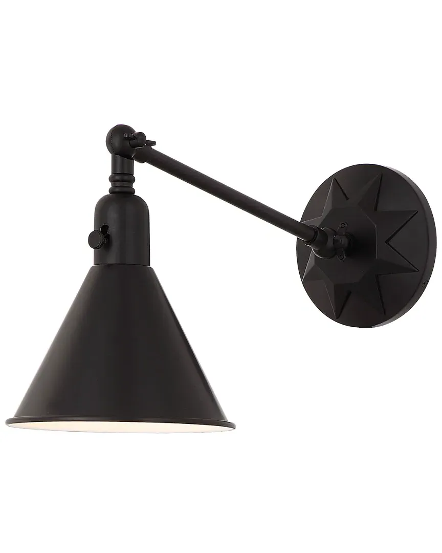 Morgan 1-Light Wall Sconce - Matte Black, Steel