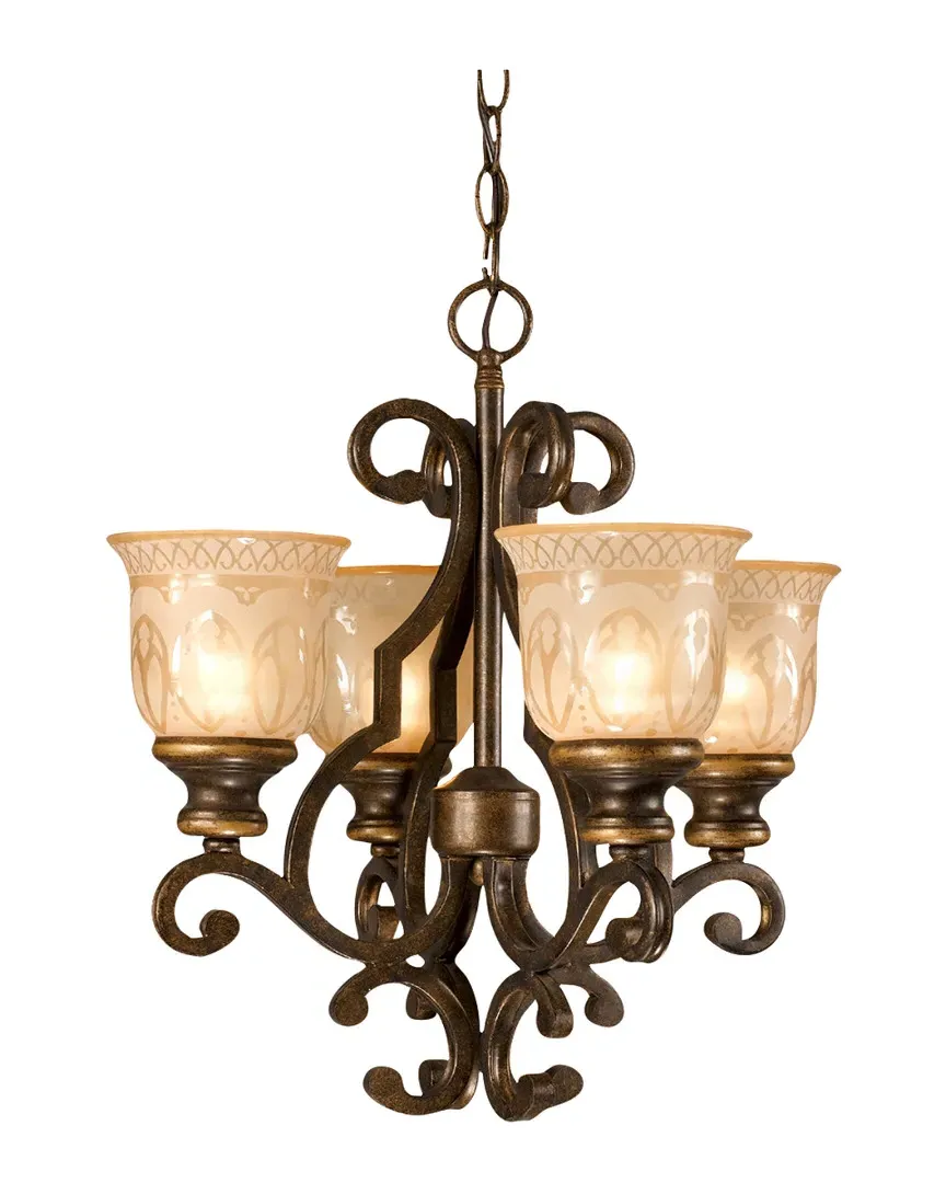 Norwalk 4-Light Mini Chandelier - Bronze Umber, Wrought Iron image
