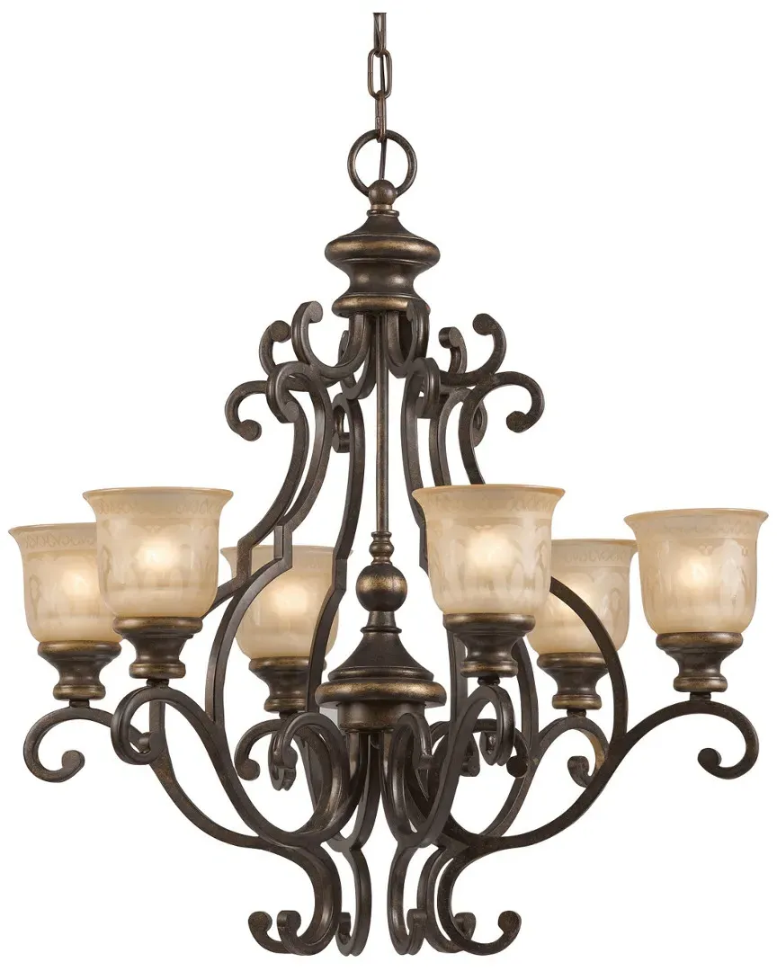 Norwalk 6-Light Chandelier - Bronze Umber, Wrought Iron image