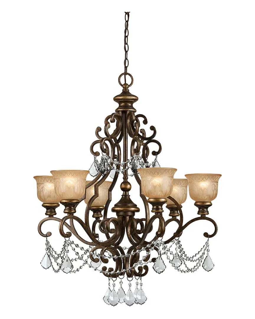 Norwalk 6-Light Chandelier - Bronze Umber, Wrought Iron
