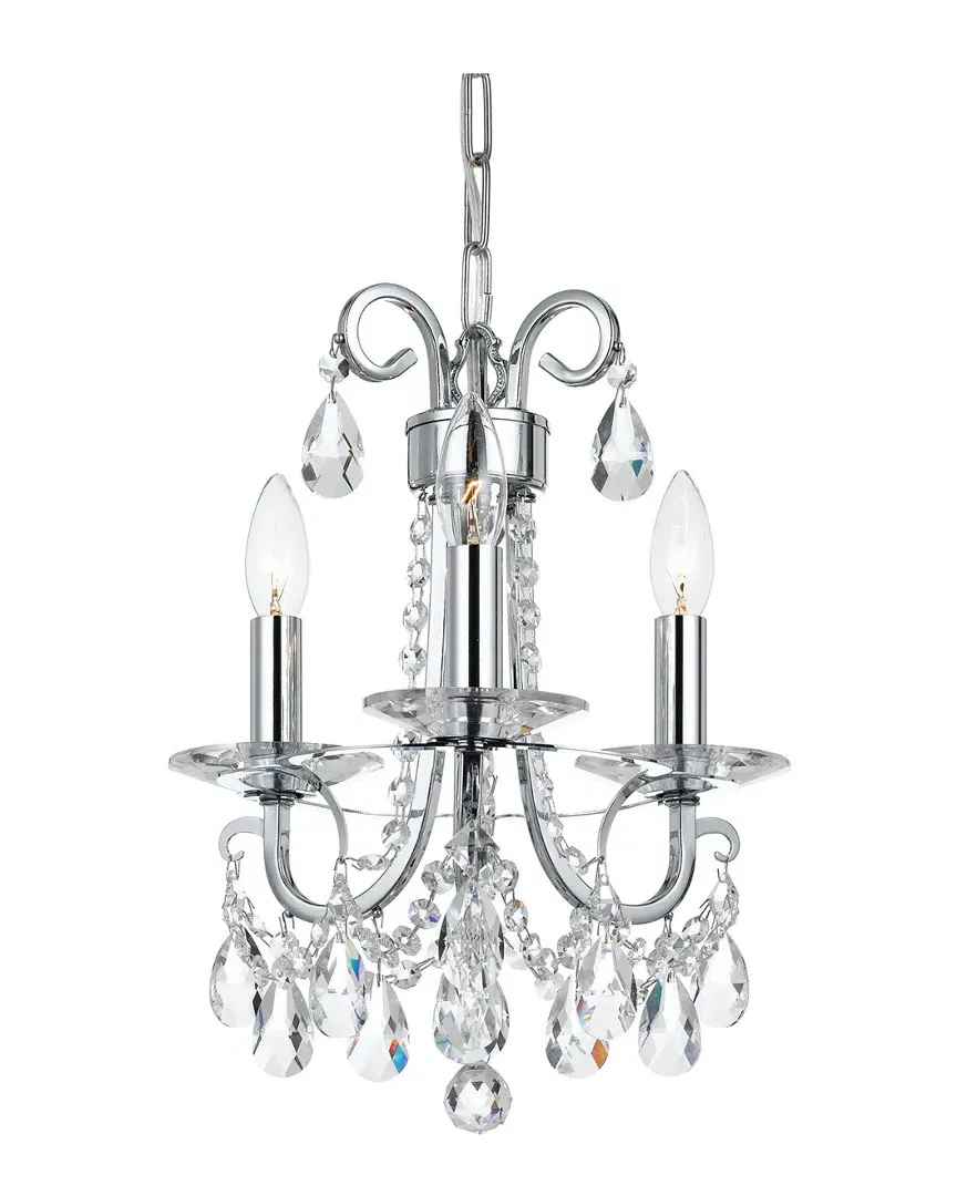 Othello 3-Light Mini Chandelier Hand Cut Crystal - Chrome image