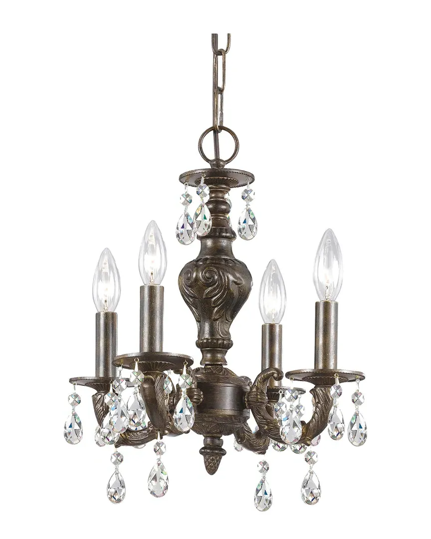 Paris Market 4-Light Mini Chandelier - Venetian Bronze, Wrought Iron