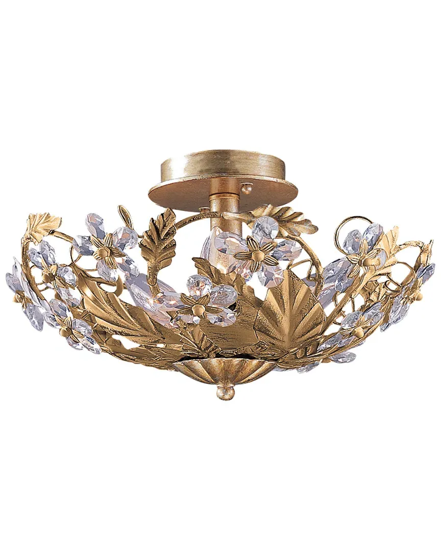 Paris Market Semi-Flush Ceiling Light - Wet White, Wrought Iron