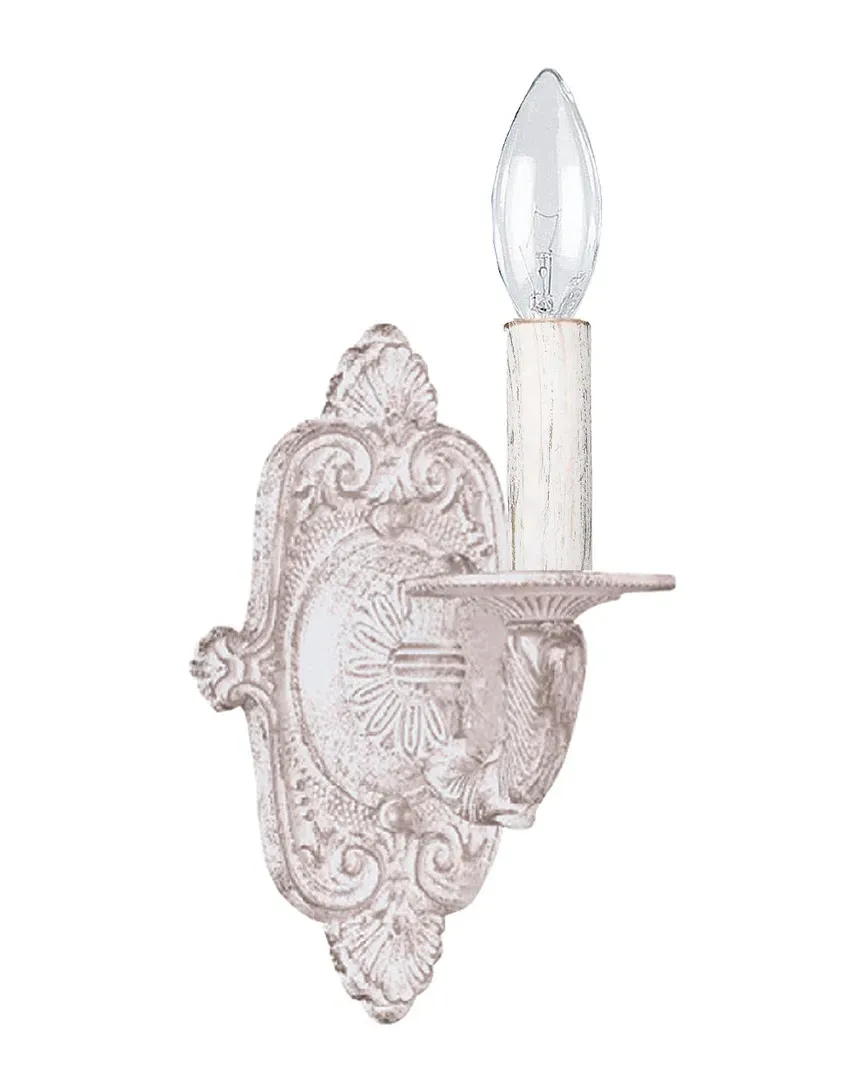 Paris Market Wall Sconce - Antique White, Wrought Iron image