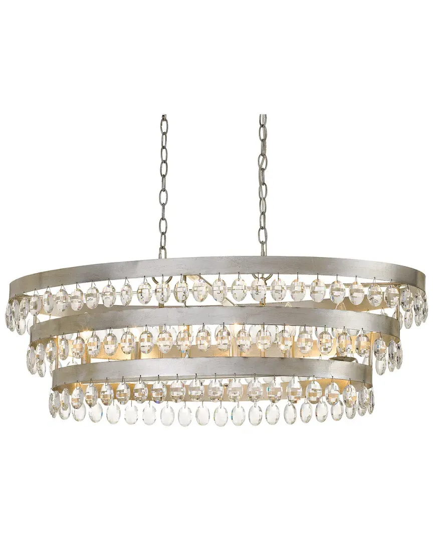 Perla 6-Light Chandelier - Antique Silver, Iron image