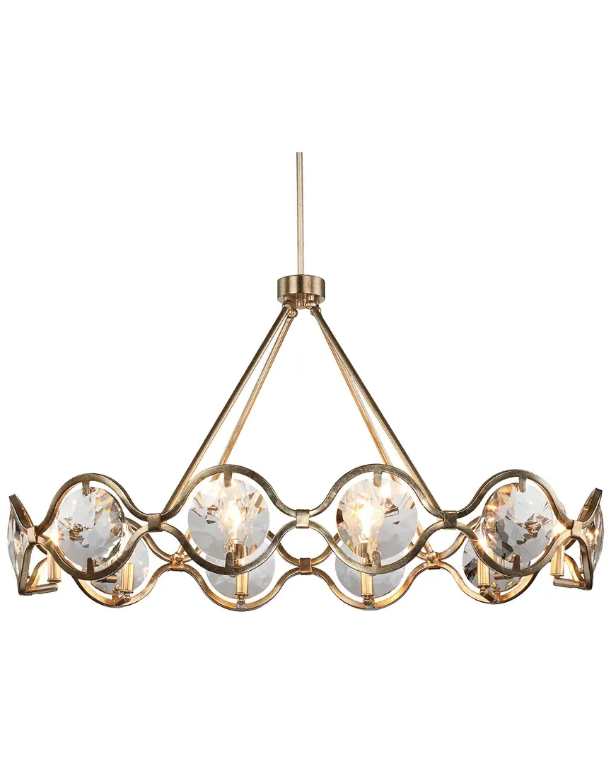 Quincy 10-Light Chandelier - Distressed Twilight, Glass image