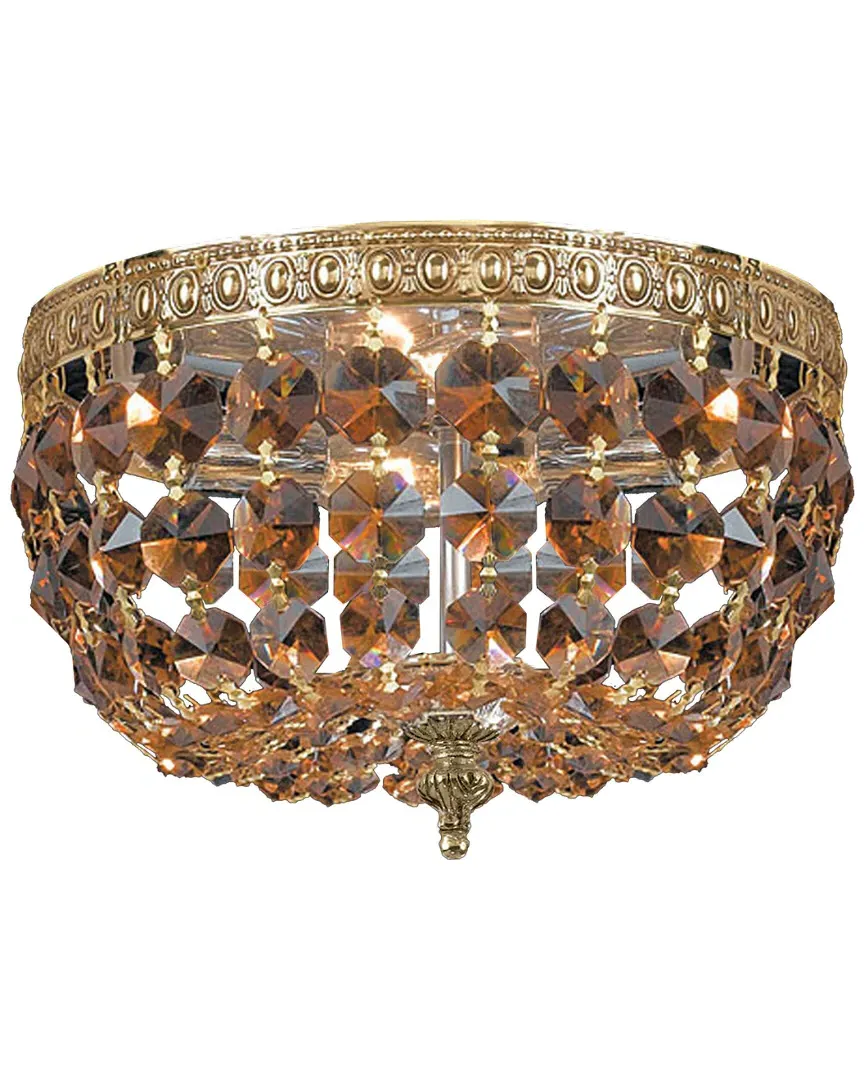 Richmond 2-Light Flush Mount Ceiling Light - Golden Teak image