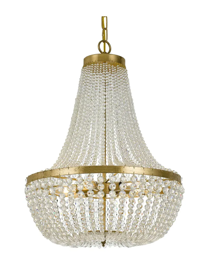Rylee 6-Light Chandelier - Antique Gold, Steel image