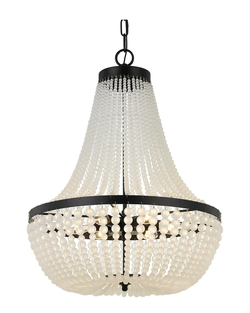 Rylee 6-Light Chandelier - Matte Black, Steel