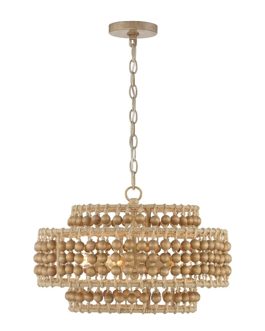 Silas 3 Light Chandelier - Silver, Wrought Iron