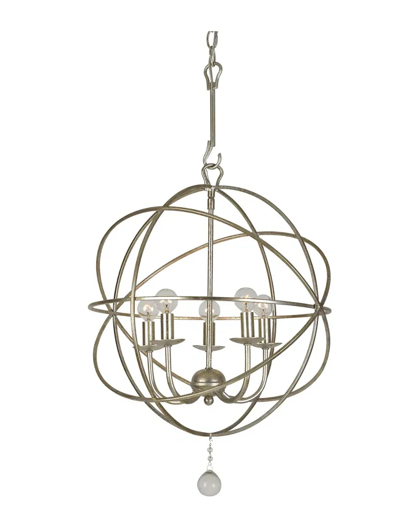 Solaris 5-Light Mini Chandelier - Old Silver