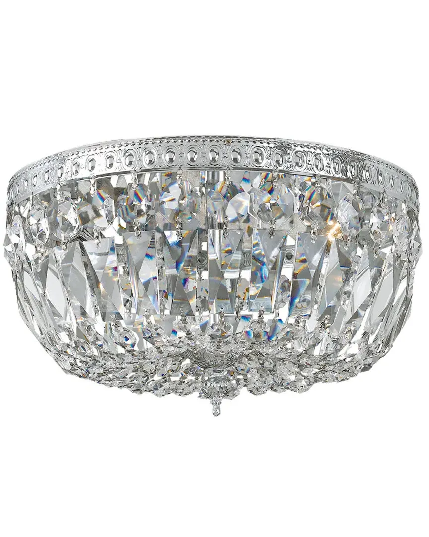 Spectra 3-Light Ceiling Mount - Polished Chrome, Brass