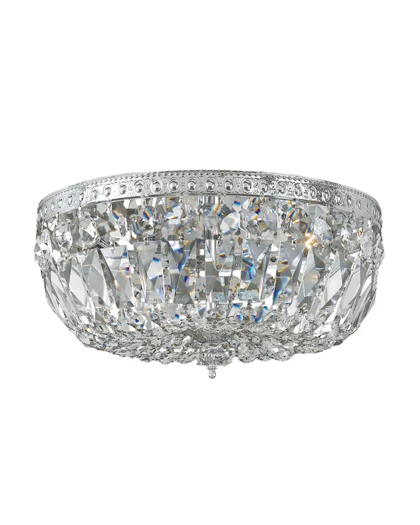 Spectra II 3-Light Ceiling Mount - Polished Chrome, Brass