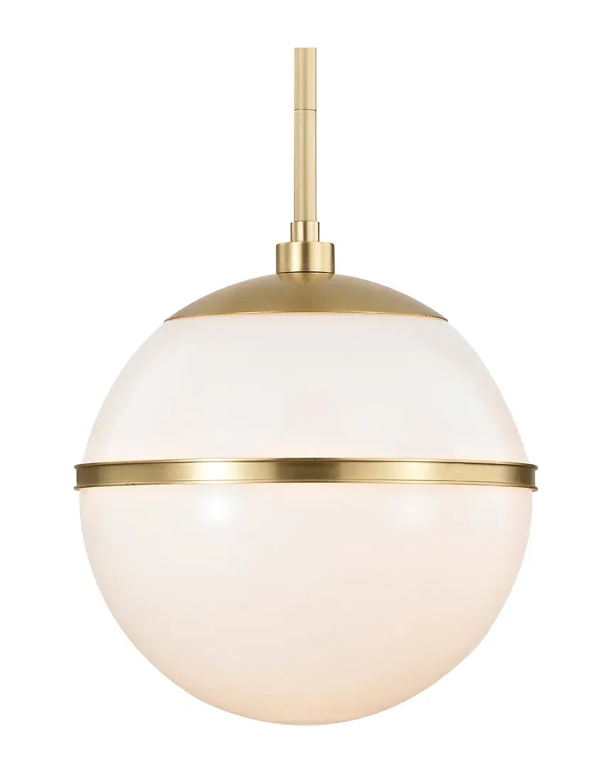 Truax 1-Light Chandelier - Aged Brass, Glass