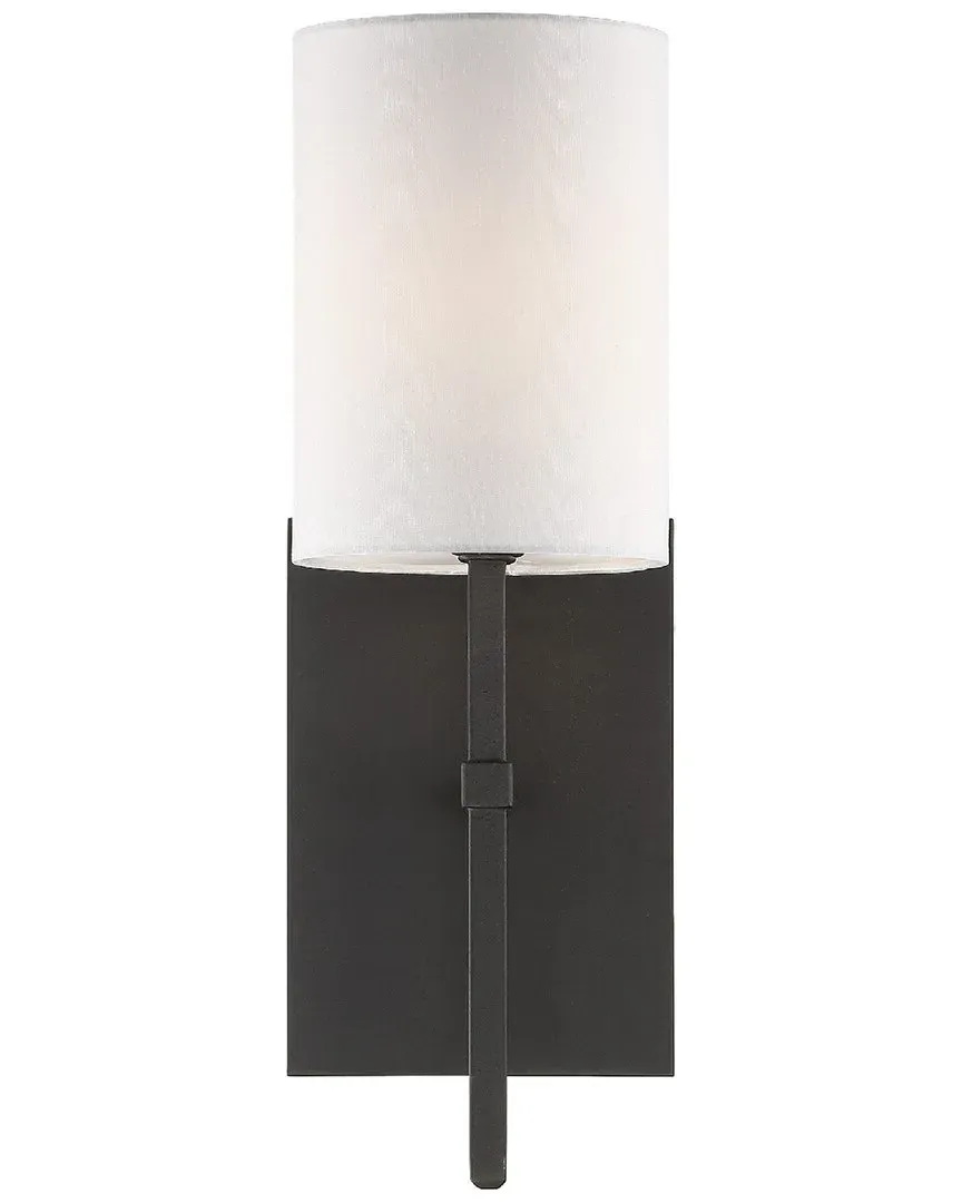 Veronica 1-Light Wall Mount - Black, Forged Steel image