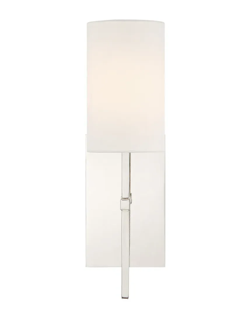 Veronica 1-Light Wall Sconce - Polished Nickel, Steel