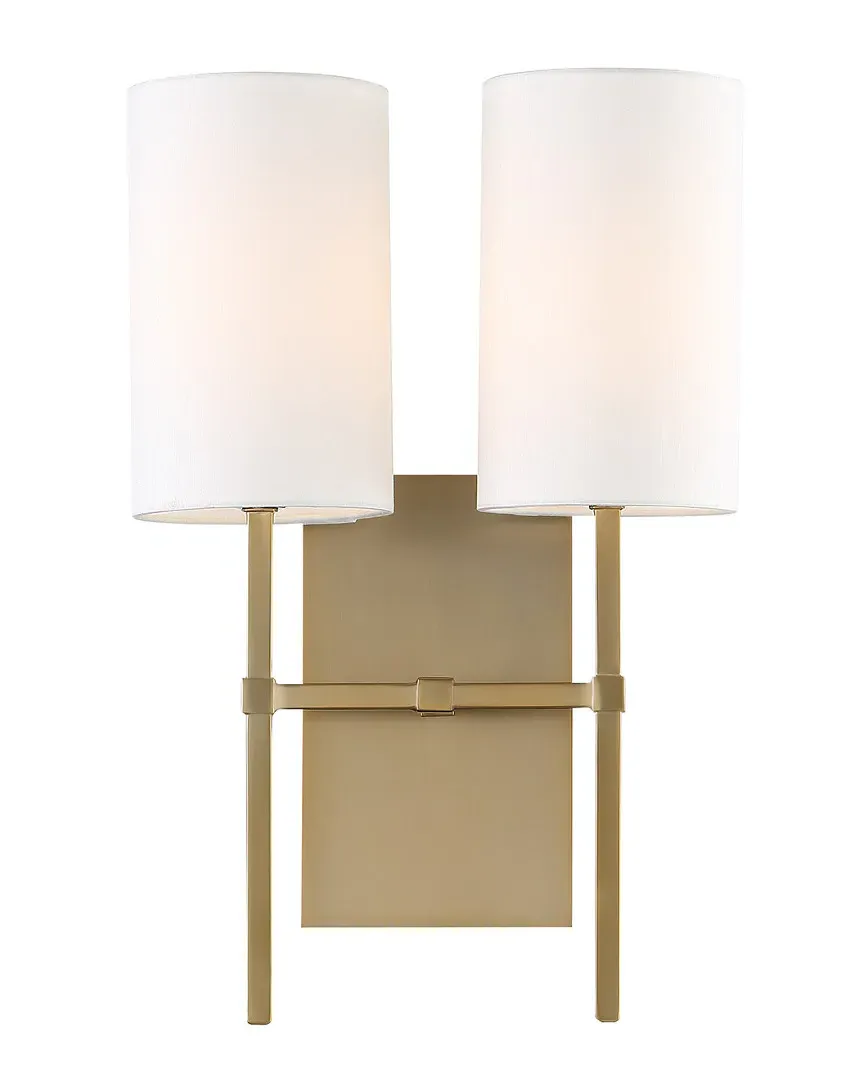 Veronica 2-Light Wall Sconce - Aged Brass, Steel image
