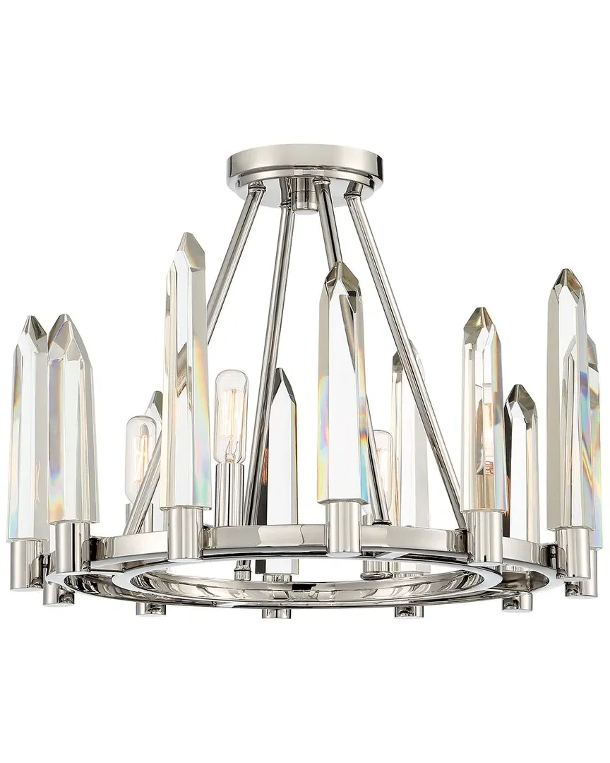 Watson 4 Light Ceiling Mount - Polished Nickel, Steel