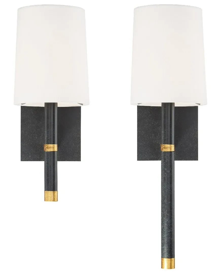 Weston 1-Light Wall Mount - Black, Steel image