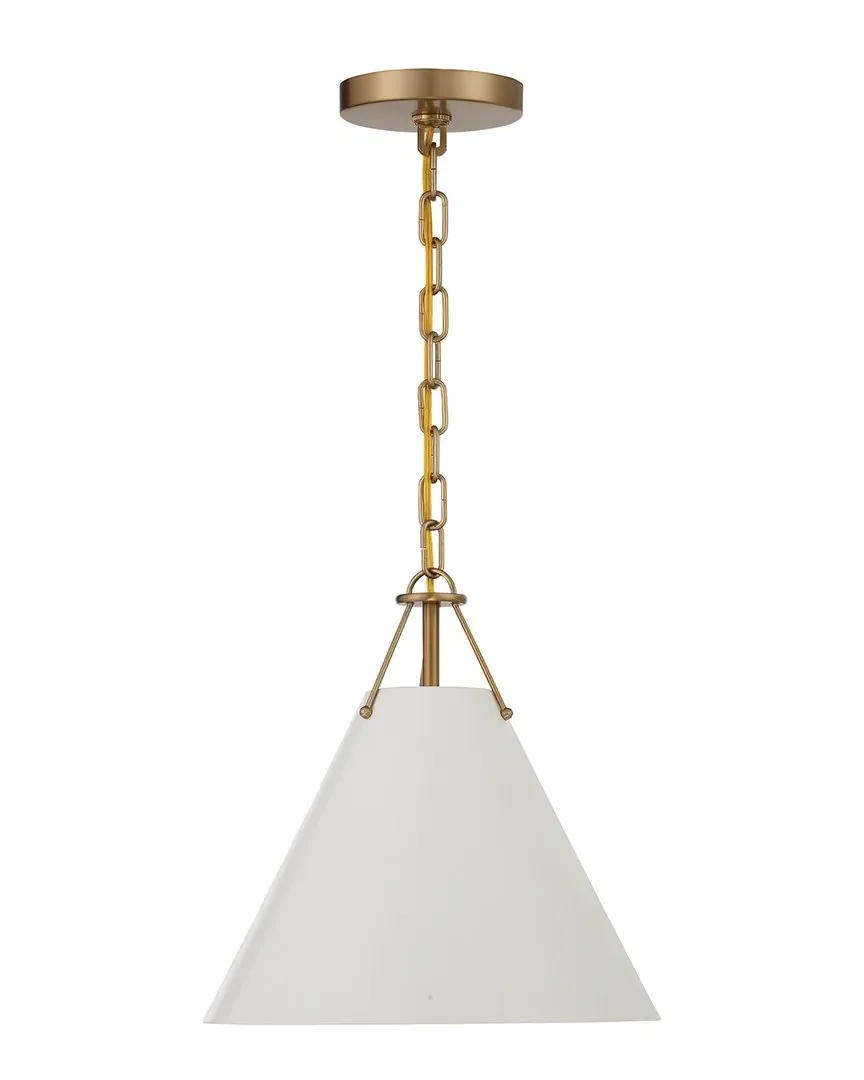 Xavier 1 Light Pendant - Gold, Steel