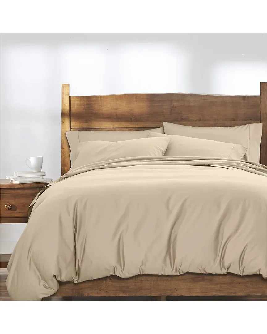 390TC Sateen Comforter Cover - Brown, Cotton