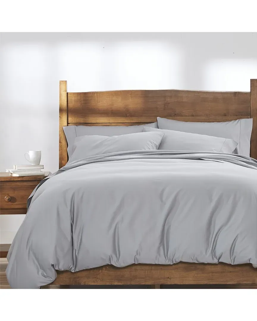 390TC Sateen Comforter Cover - Grey, Cotton