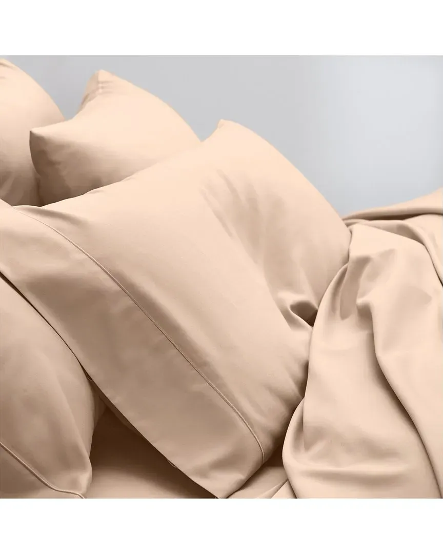 390TC Sateen Pillowcase Set - Pink, Cotton