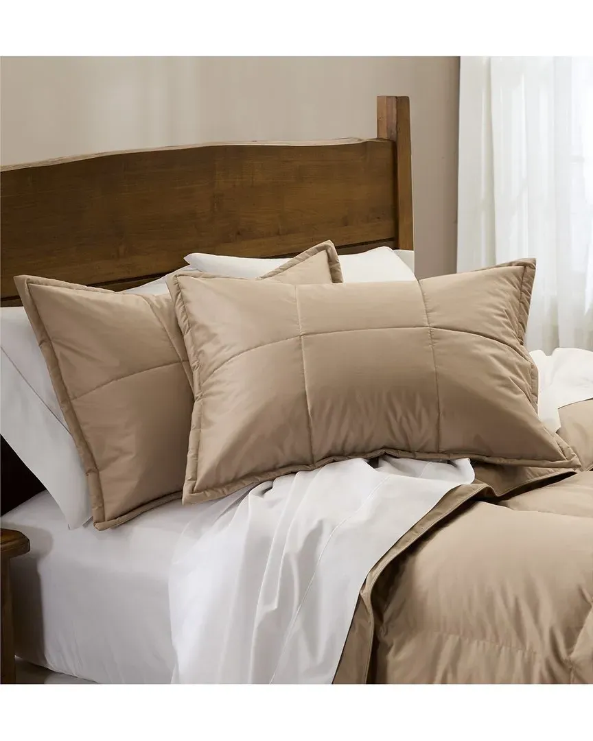 Chroma Standard Quilted Pillow Sham - Beige, Cotton image