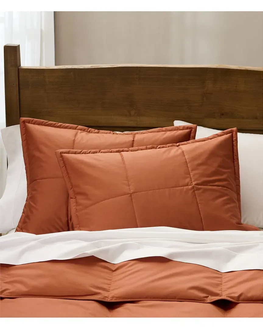 Chroma Standard Quilted Pillow Sham - Gold, Cotton