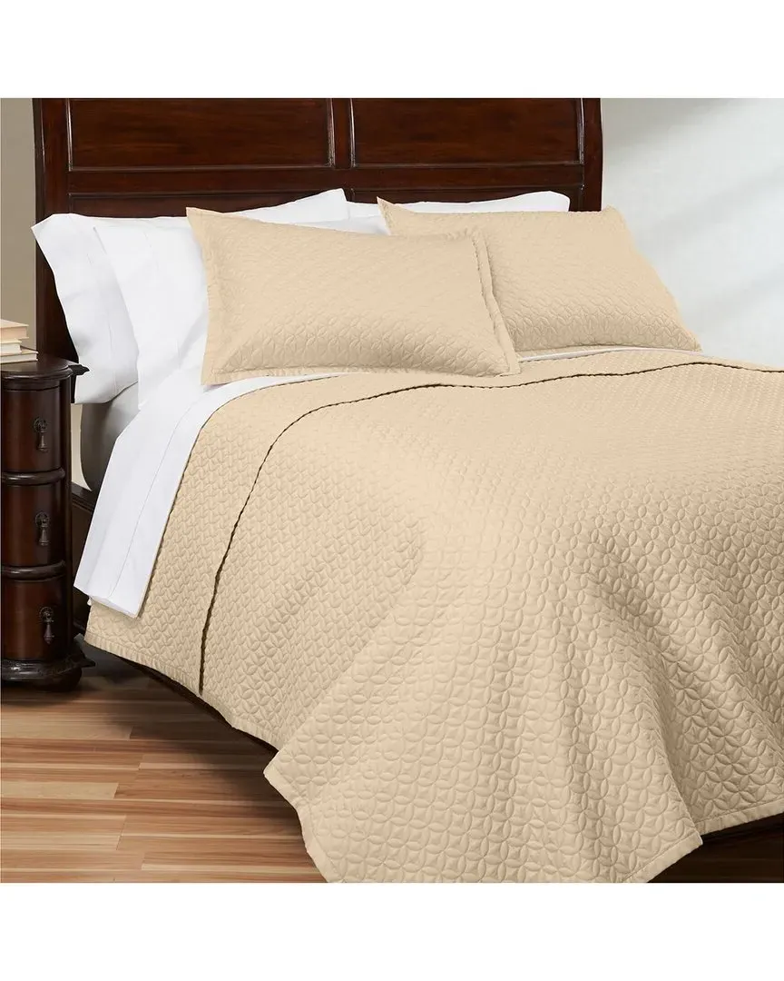 Meridian Sateen Quilt - Brown, Cotton