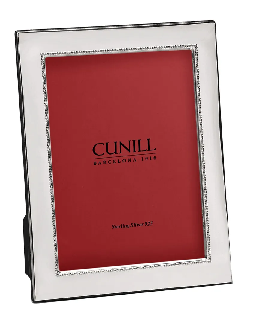 Sterling Silver Beaded Wide Frame image