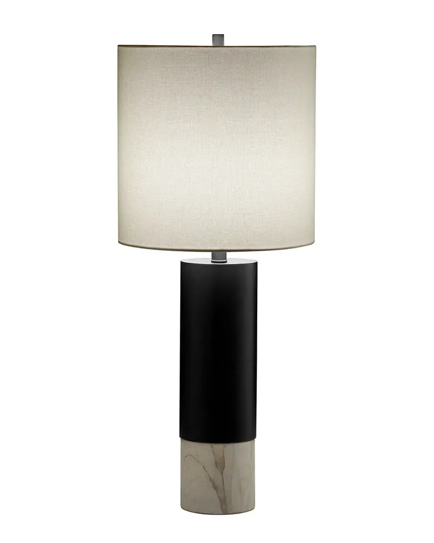 Adana Table Lamp - Silver, Marble image