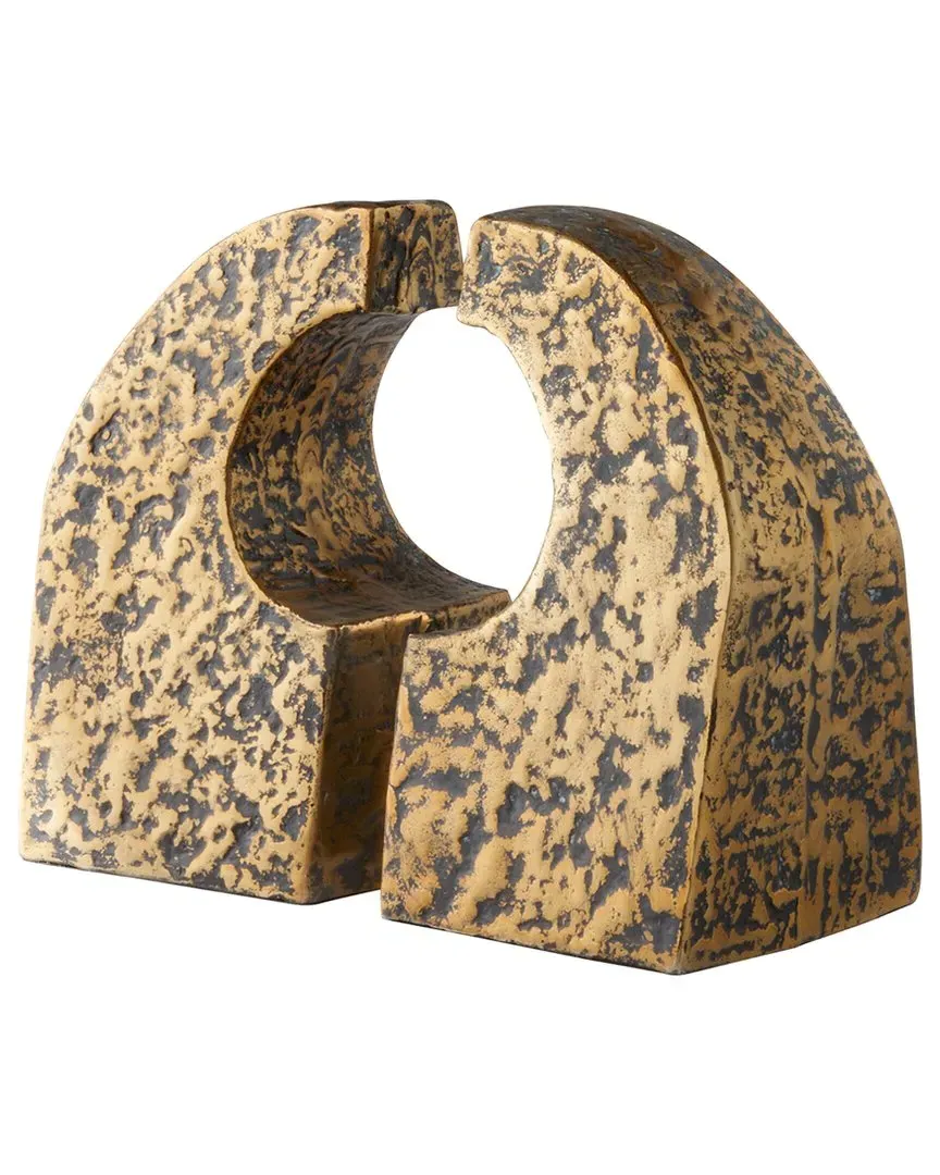 Apostrophe Bookends - Antique Brass