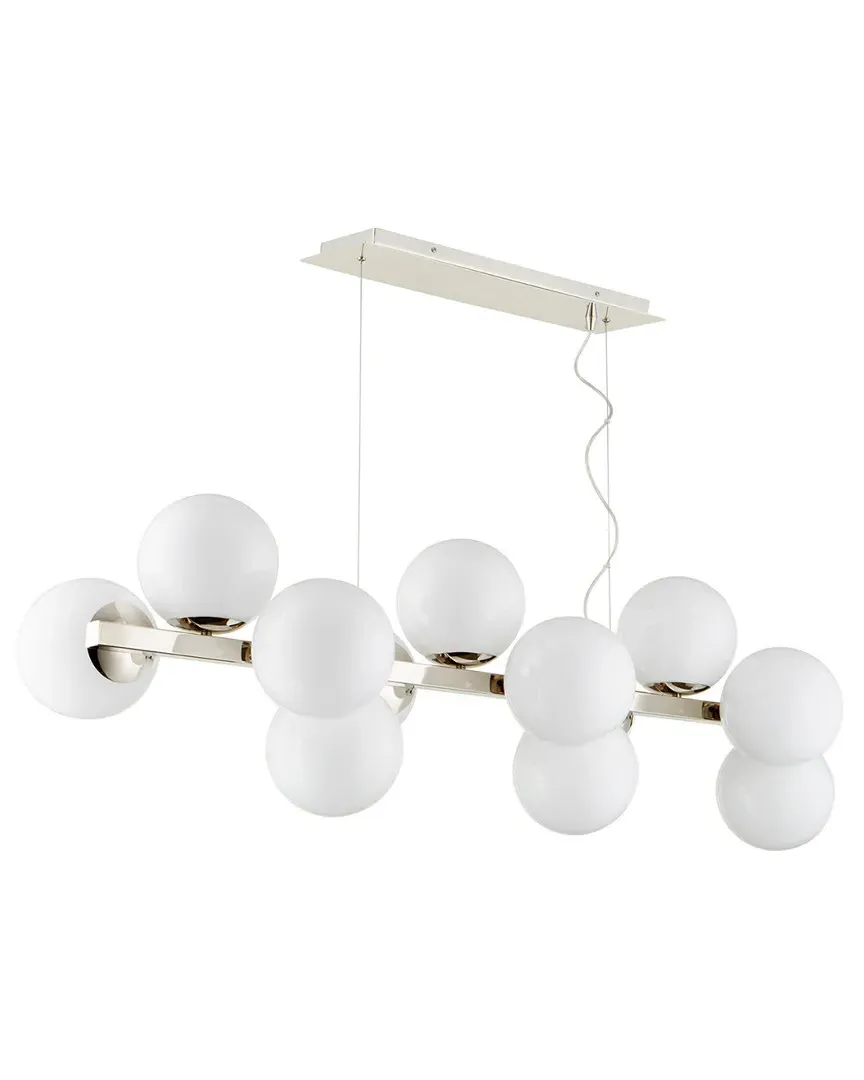 Atom 12-Light Pendant - Polished Nickel