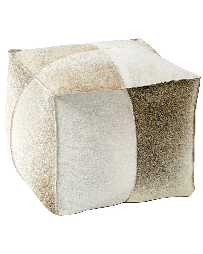 Brixton Pouf - Silver Grey, Leather image