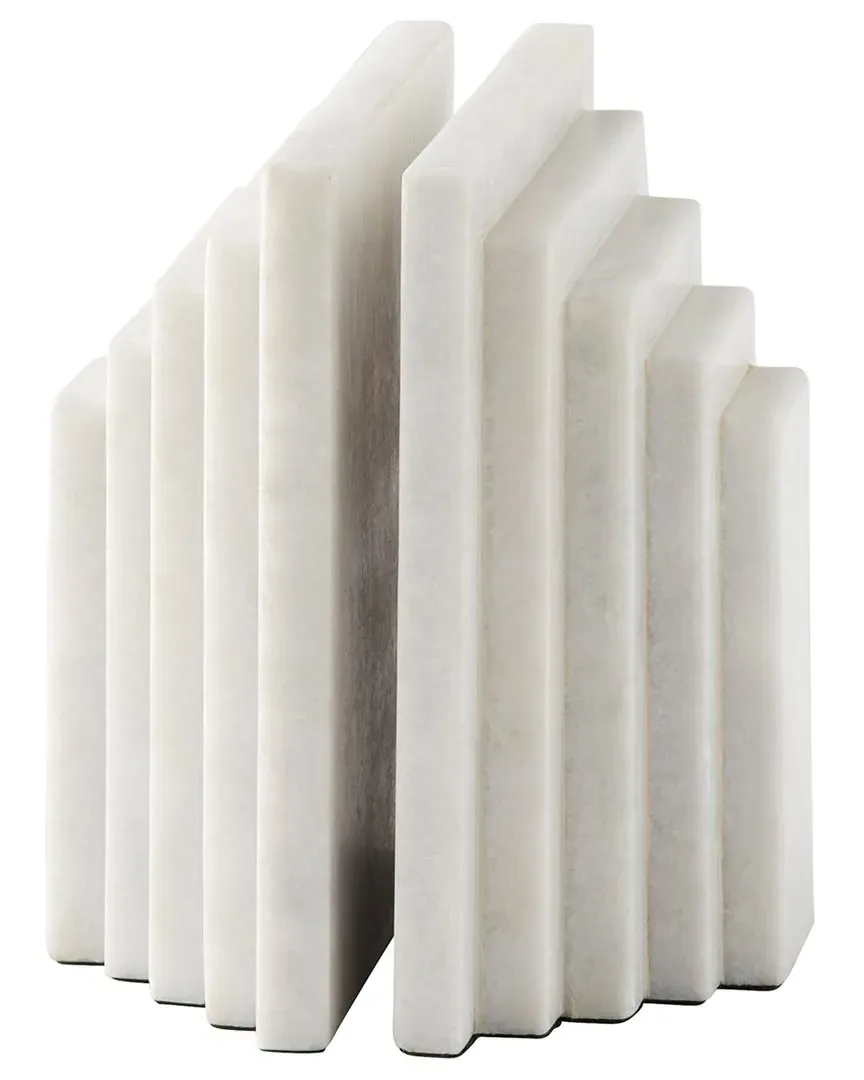 Epilogue Bookends - White, Marble image