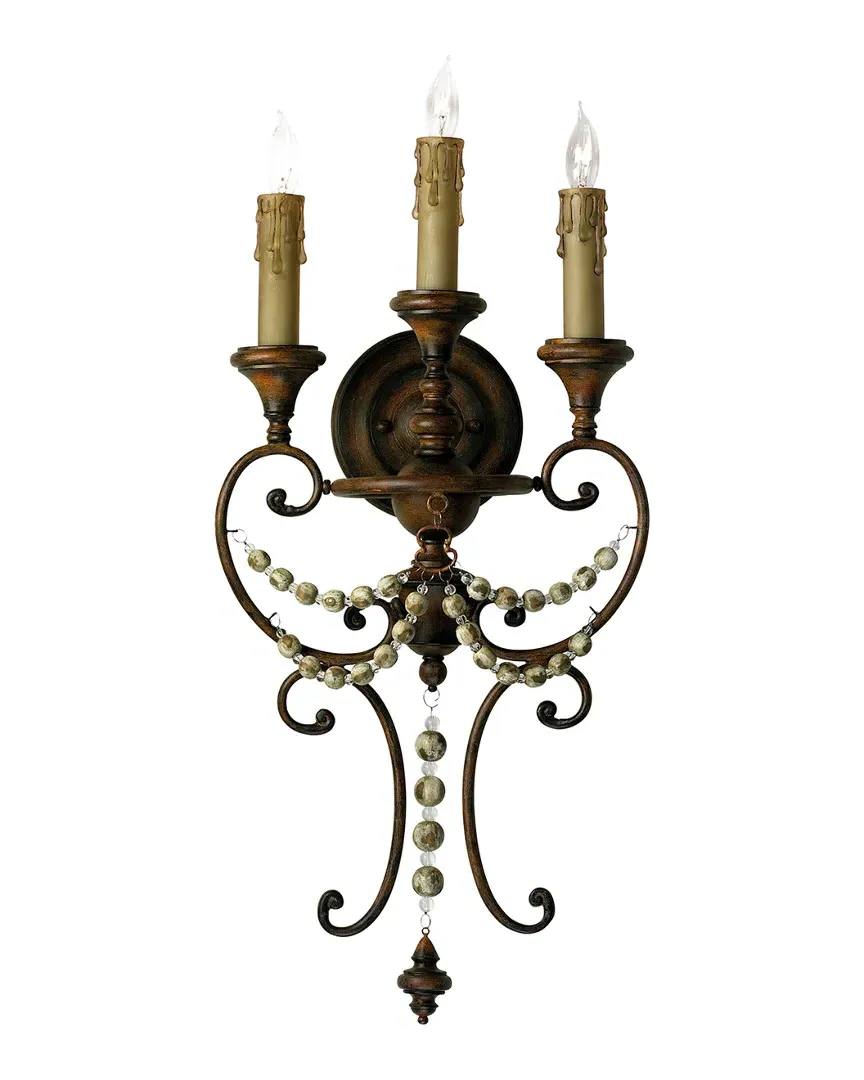 Meriel 3-Light Wall Bracket - Antiqued Sienna image