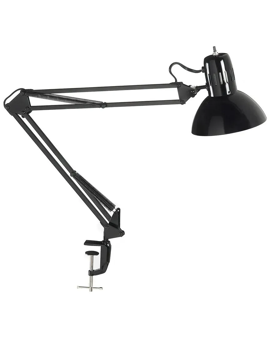 Adjustable Task Lamp with Spring Arms - Black, Metal image