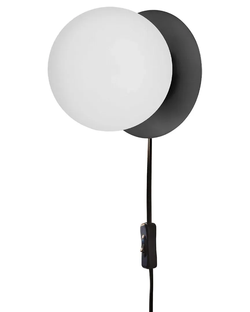 Burlat 1-Light Wall Lamp - White, Glass image