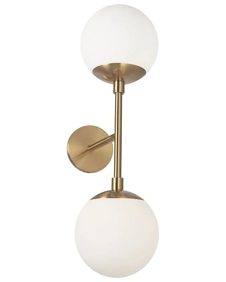 Dayana 2-Light Wall Sconce - Brass, Metal