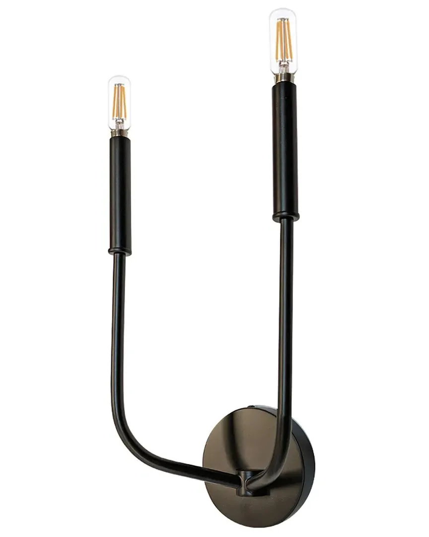Eleanor 2-Light Wall Sconce - Matte Black, Metal image