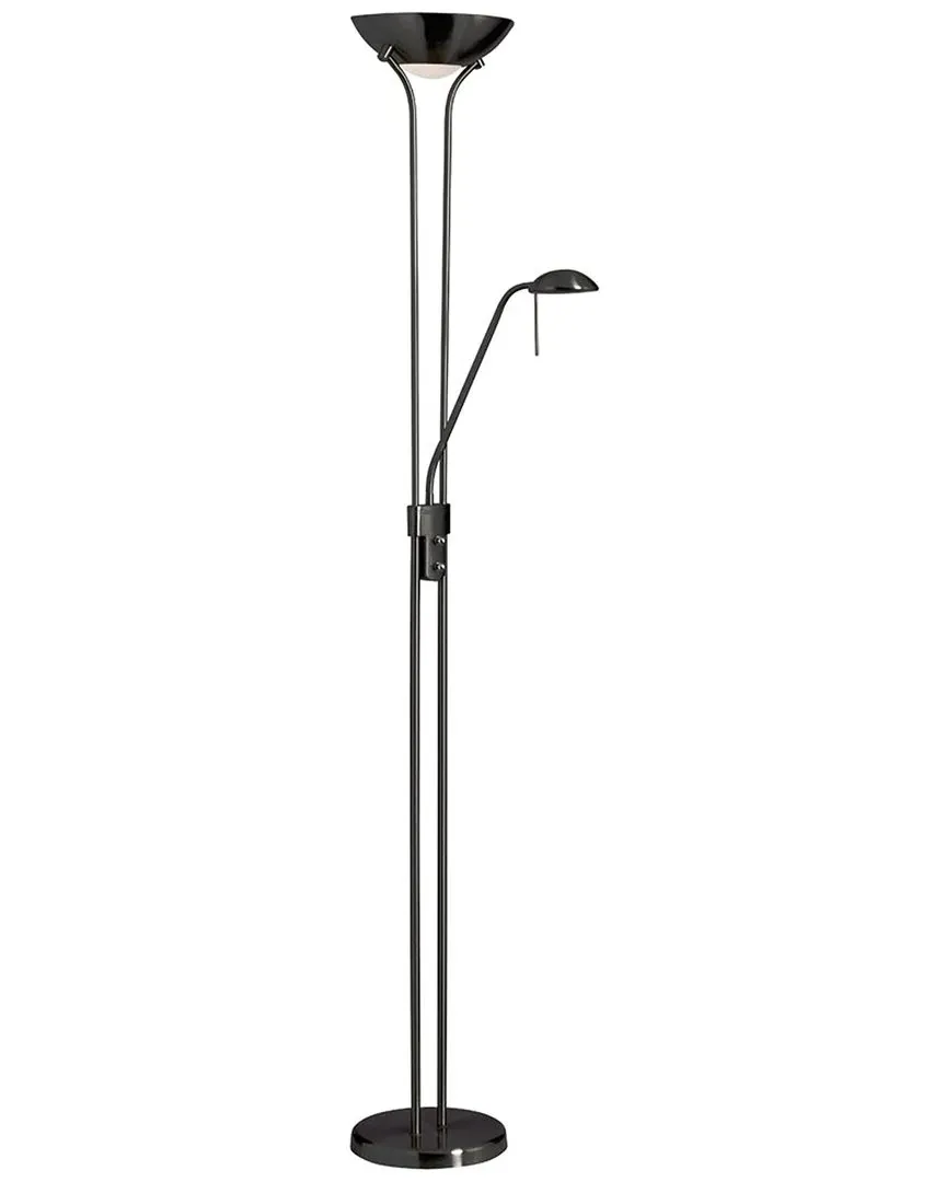 Mother & Son Floor Lamp with Reading Light - Black, Metal image
