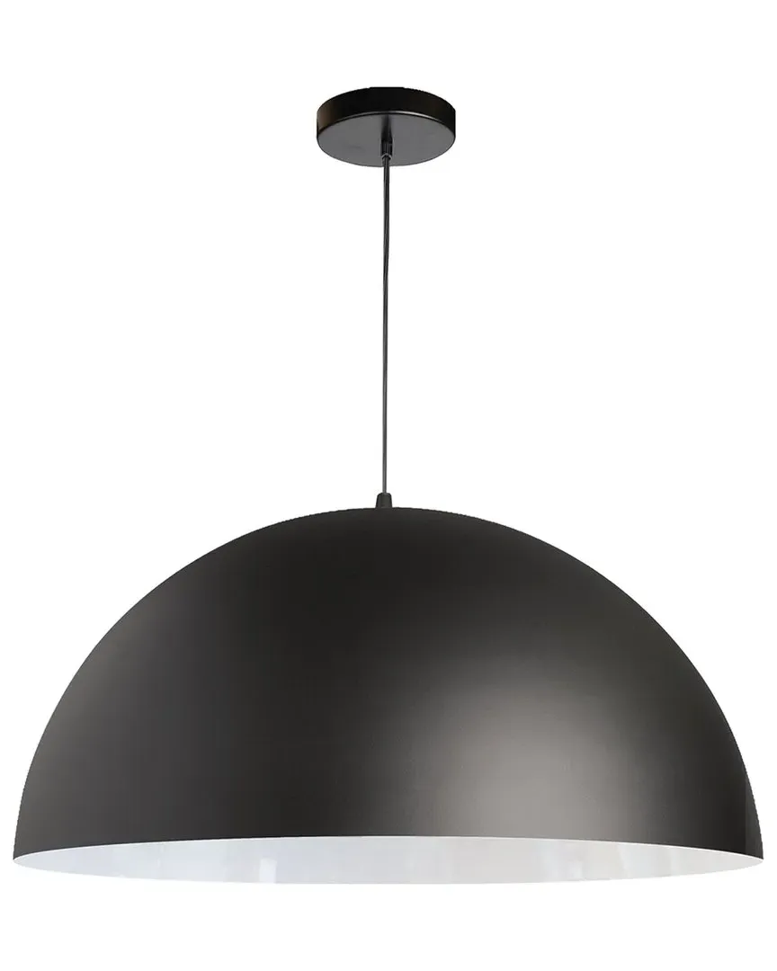 Ofelia Large 1-Light Pendant - Black, Metal