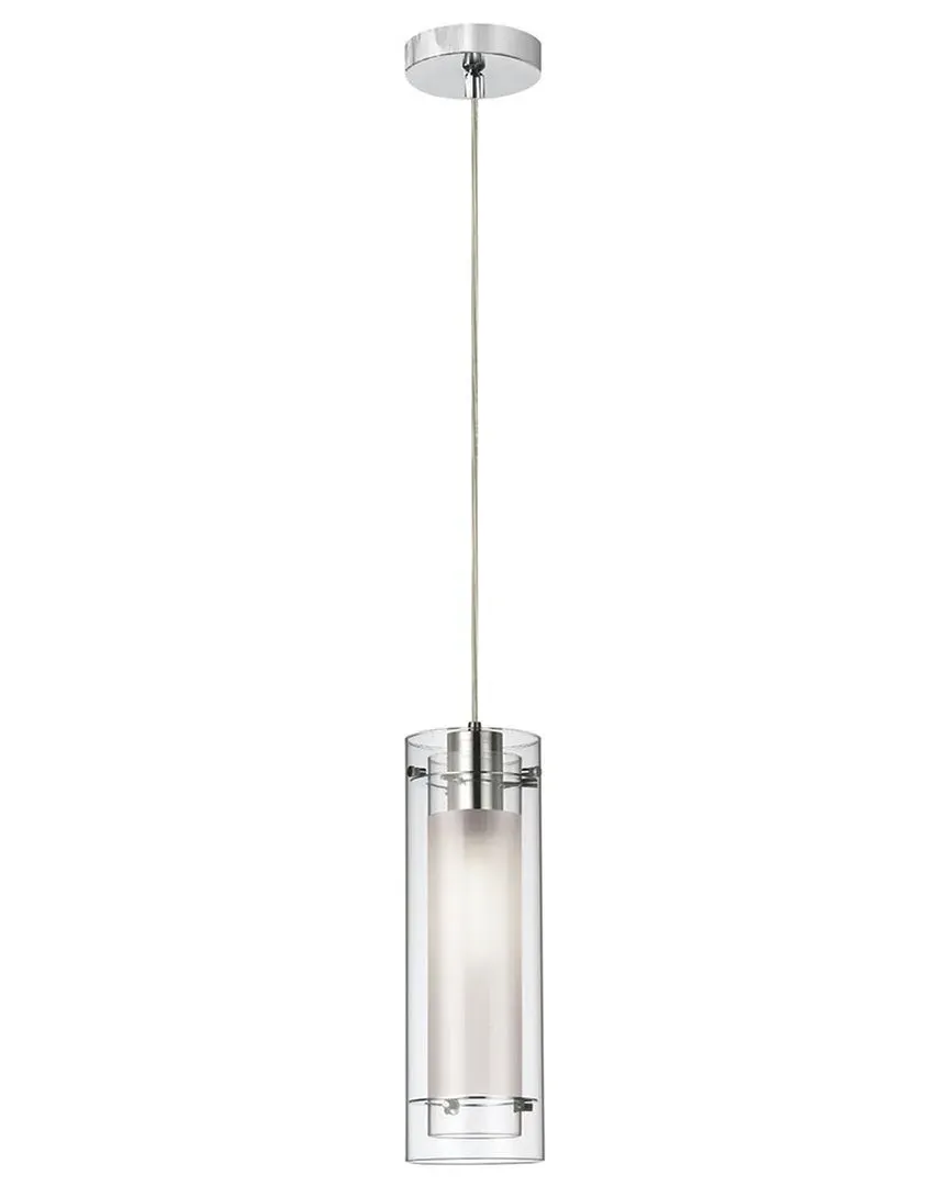Pasha 1-Light Pendant - Chrome, Glass